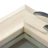 Окно, 30&times;30см, однокамерный стеклопакет, осина