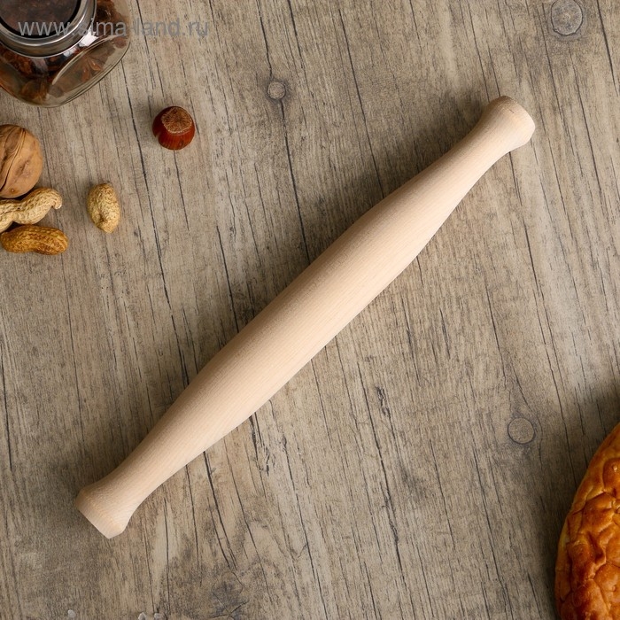 Скалка бочонок, берёза, 30&times;3,5 см