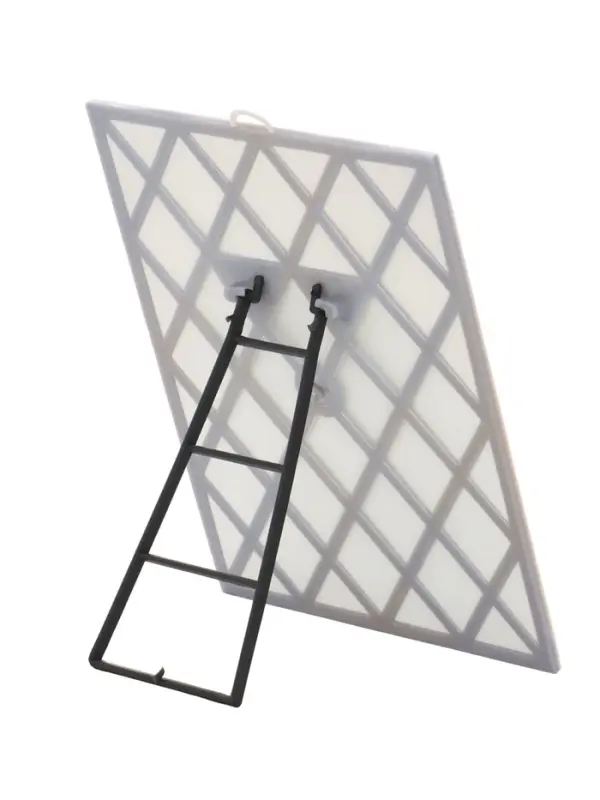 Зеркало интерьерное настенное, акрил, 18 х 24 см, серое