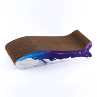 Когтеточка из картона с кошачьей мятой &laquo;Кит&raquo;, 45 см х 20 см х 9 см