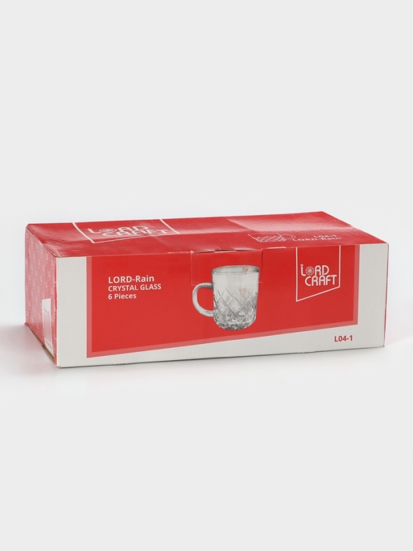 Набор стеклянных кружек Lord-Rain, 170 мл, 6 шт.