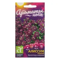 Семена цветов Алиссум "Фиолетовая Королева", Сем. Алт, ц/п, 0,05 г