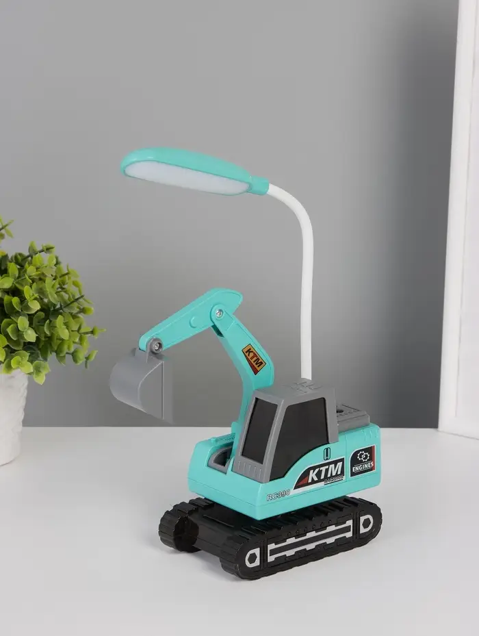 Ночник "Экскаватор" 8хLED 3Вт 5V USB АКБ 2 режима, точилка 7х11х31 см