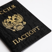 Обложка для паспорта, цвет чёрный Обложка для паспорта, цвет чёрный