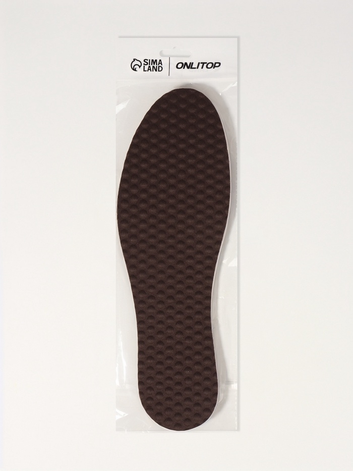 Стельки для обуви, универсальные, с массажным эффектом, р-р RU до 48 (р-р Пр-ля до 46), 30 см, пара, цвет серый