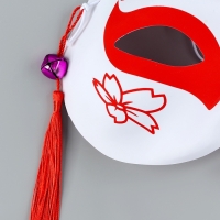 Карнавальная маска &laquo;Кицунэ. Цветы&raquo;, красный