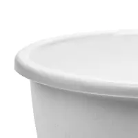 Горшок для цветов с поддоном 2,1 л d18 см h14 см "Цветочек" белый