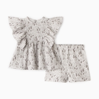 Комплект для девочки (блузка, шорты) MINAKU цвет белый, рост 128 см