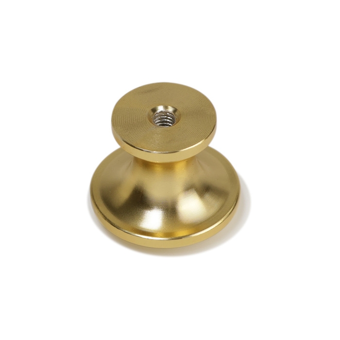 Ручка-кнопка CAPPIO RK148, d=24 мм, цвет сатиновое золото, 8 шт.