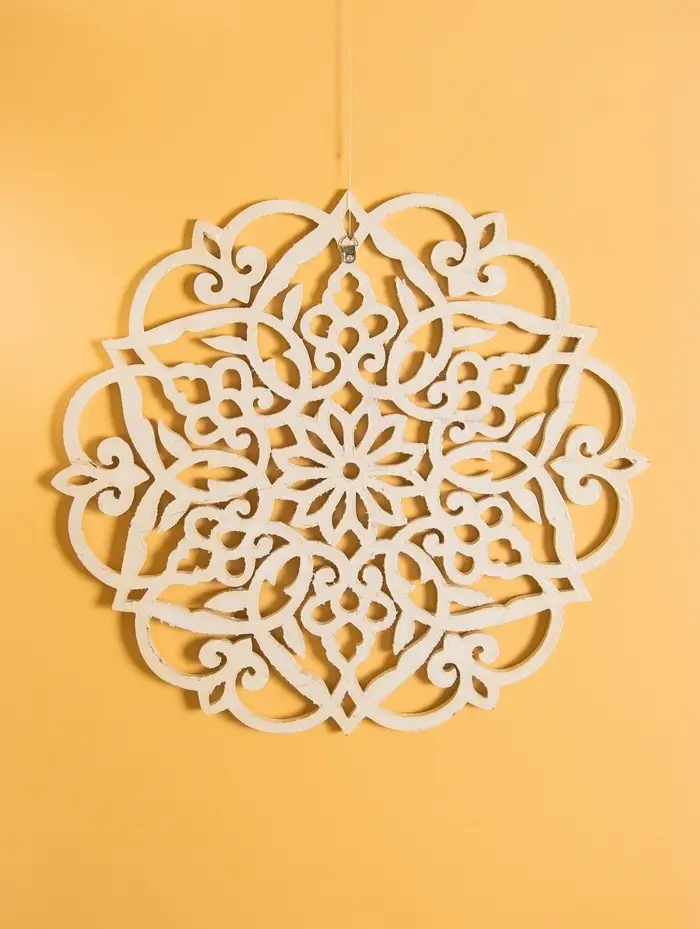 Панно &laquo;Мандала&raquo;, 40&times;41&times;1 см, МДФ, бежевое