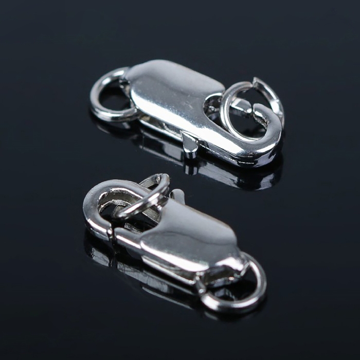 Замок-карабин СМ-562-8, (набор 5 шт.), 14 мм, цвет серебро Замок-карабин СМ-562-8, (набор 5 шт.), 14 мм, цвет серебро