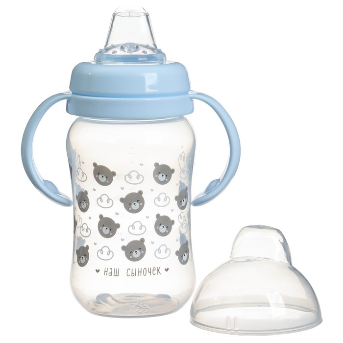 Поильник-непроливайка M&B &laquo;Наш сыночек&raquo;, мягкий носик, от 9 мес., 270 мл.