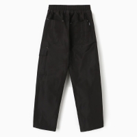 Брюки утеплённые для девочек, цвет чёрный, рост 158 см