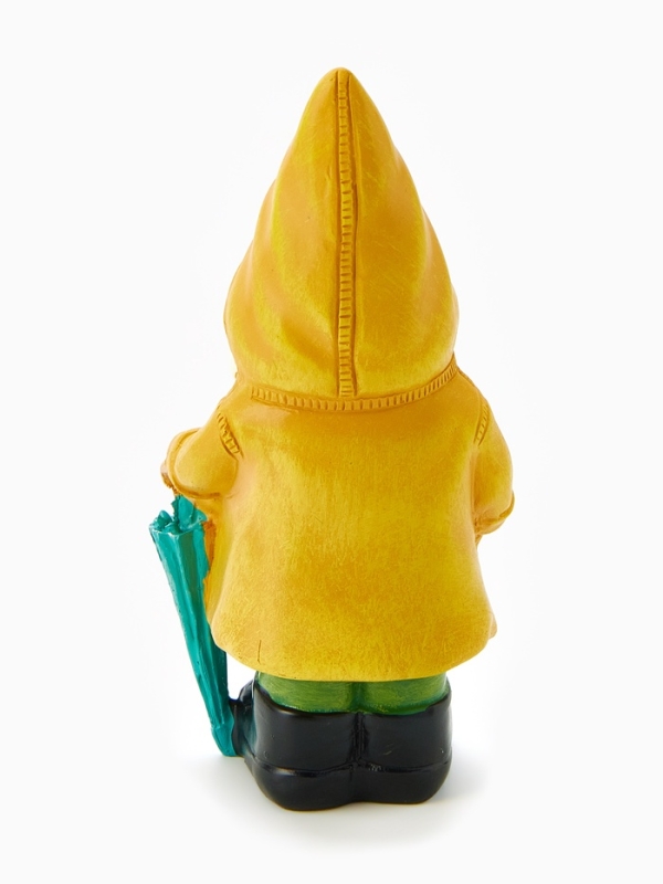Садовая фигура "Гном в дождевике" 10х7х19см