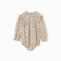 Блузка-боди для девочки MINAKU, цвет бежевый, рост 80-86 Блузка-боди для девочки MINAKU, цвет бежевый, рост 80-86