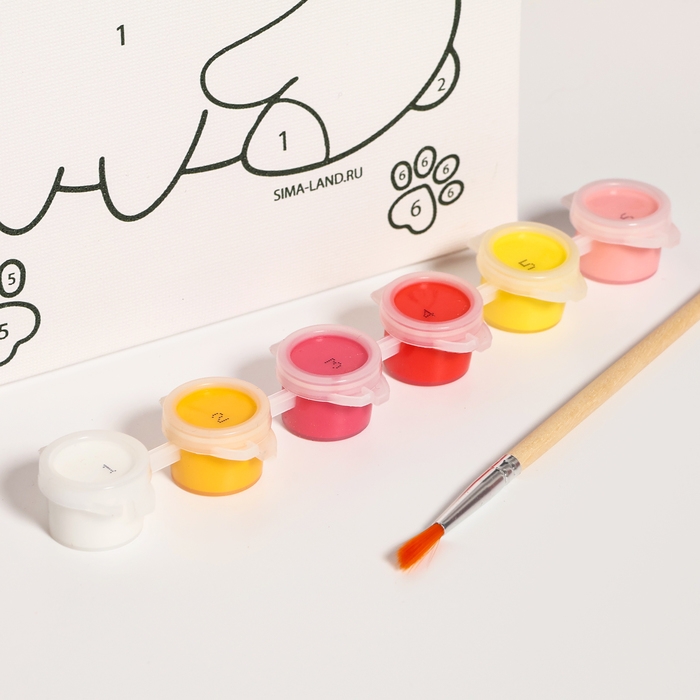 Картина по номерам для детей &laquo;Милый корги&raquo;, 21 х 15 см