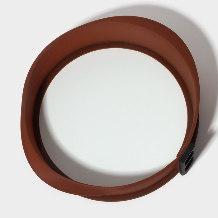 Форма для выпечки со стеклянным дном Доляна &laquo;Круг&raquo;, 25,5&times;7 см (от ручки до ручки 29 см), цвет коричневый