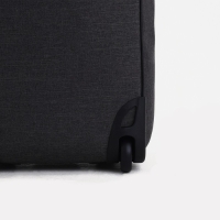 Чемодан малый 36 л (S), &laquo;Фабрика КАРТЕКС&raquo;, отдел на молнии, наружный карман, 2 колеса, цвет тёмно-серый