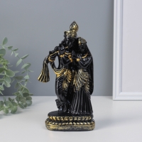 Нэцке полистоун "Радха и Кришна" черный 22х9,7х11 см Нэцке полистоун "Радха и Кришна" черный 22х9,7х11 см