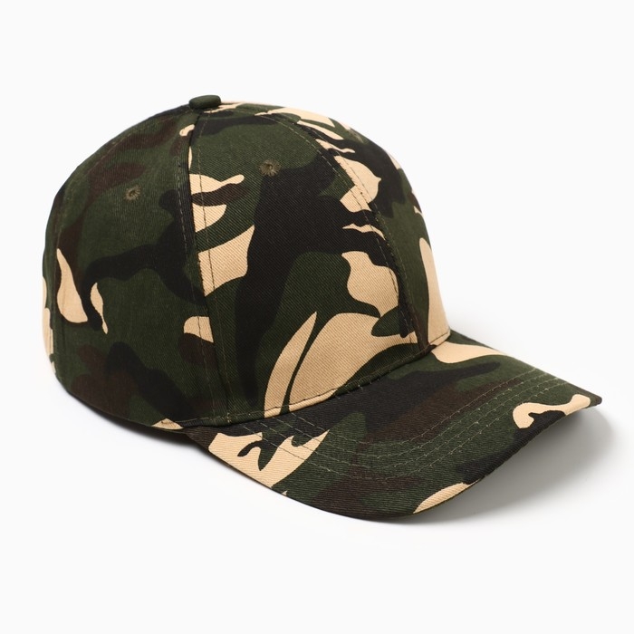 Кепка мужская MINAKU Кепка мужская MINAKU "Камуфляж" цвет зелёный, р-р 58