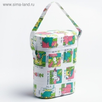 Термосумка - контейнер для классических бутылок (пластик), цвет МИКС