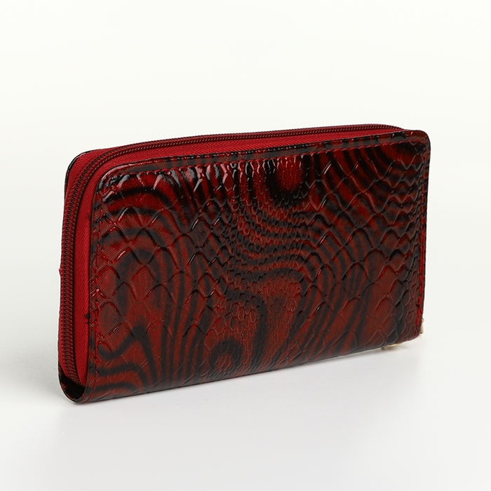 Кошелёк женский на молнии, цвет красный Кошелёк женский на молнии, цвет красный