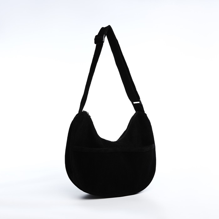 Сумка молодёжная на молнии, цвет чёрный Сумка молодёжная на молнии, цвет чёрный