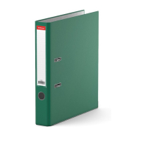 Папка-регистратор А4, 50мм "Бизнес", собранная, зелёная, картон 2мм, вместимость 350 листов