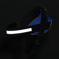 Шлейка К9 мягкая светоотражающая, размер M, ОГ 55-65 см, вес 11-20 кг, синяя