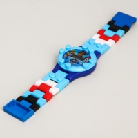 Щенячий патруль. Часы наручные лего "Щенячий патруль", с ремешком-конструктором, PAW PATROL
