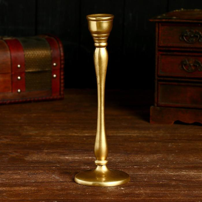 Подсвечник Подсвечник "Алоис" алюминий 8х8х25 см