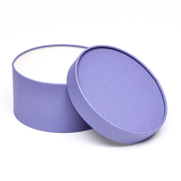 Подарочная коробка фиолетовая, завальцованная без окна, 21х11 см