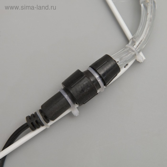 Светодиодная фигура &laquo;Ёлка со звёздами&raquo;, 47 &times; 71 см, дюралайт, 288 LED, 220 В, мерцание, свечение зелёное/белое