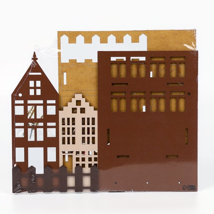 Ключница настенная с полкой и карманом &laquo;Home&raquo;, классика, 23 х 17,5 см.