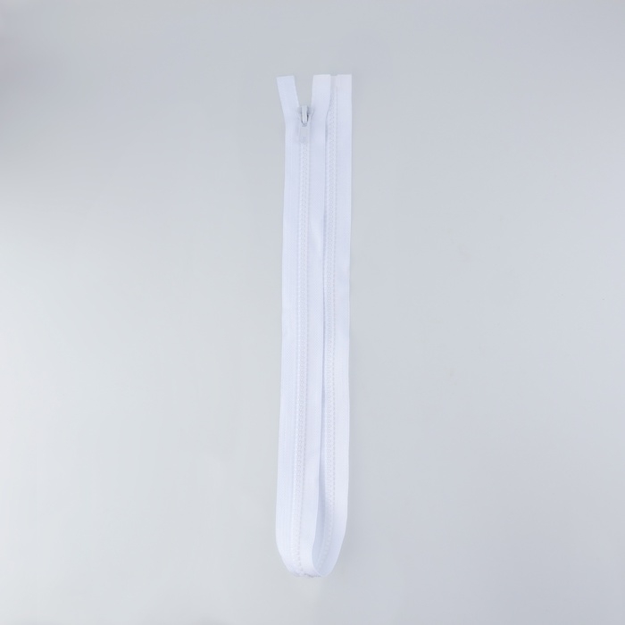 Молния &laquo;Трактор&raquo;, №8, разъёмная, замок автомат, 90 см, цвет белый