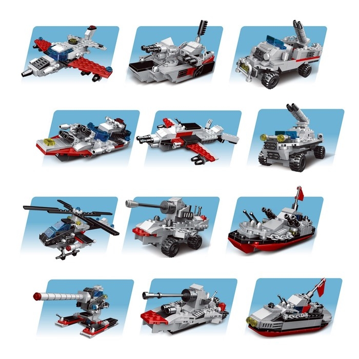 Конструктор блочный &laquo;Военный крейсер&raquo;, 739 деталей