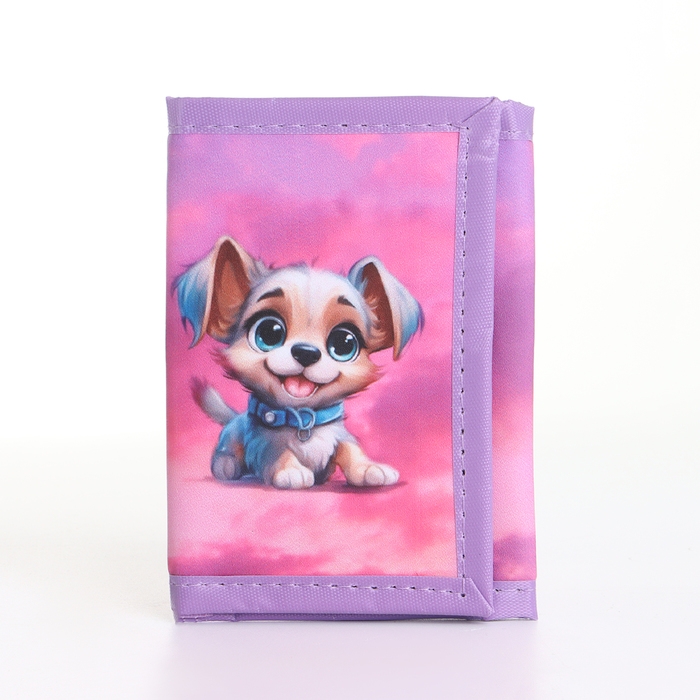 Кошелёк детский на липучке &laquo;Выбражулька&raquo;, цвет розовый