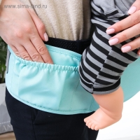 Рюкзак-кенгуру, хипсит для малыша &laquo;Рыбки&raquo;, от 3 до 20 кг., цвет бирюзовый