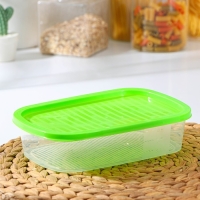 Набор пищевых контейнеров &laquo;BioFresh&raquo;, 4 шт: 500 мл, 1 л, 1,6 л, 2,3 л, прозрачные, крышки микс