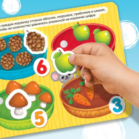 Книжка с липучками &laquo;Цифры и счёт&raquo; 12 стр.