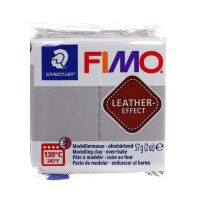 Пластика - полимерная глина, 57 г, Leather-effect (с эффектом кожи), голубо-серый