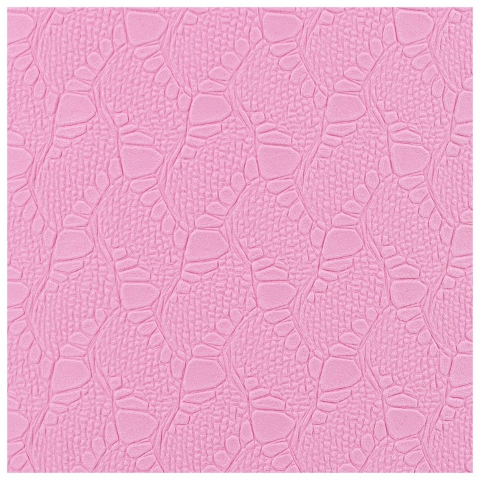 Коврик для фитнеса и йоги ONLYTOP, 183х61х0,6 см, цвет серый/розовый