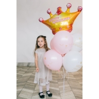 Воздушный шар фольгированный 24" &laquo;Корона&raquo;, с подложкой
