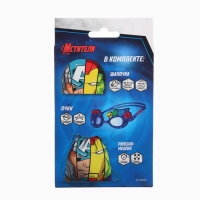 Набор детский &laquo;Мстители&raquo;, в комплекте шапка, очки для плавания, мешок