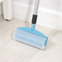 Силиконовый ролик для чистки мебели и уборки пола, алюминиевый черенок, 20&times;9&times;52(92) см