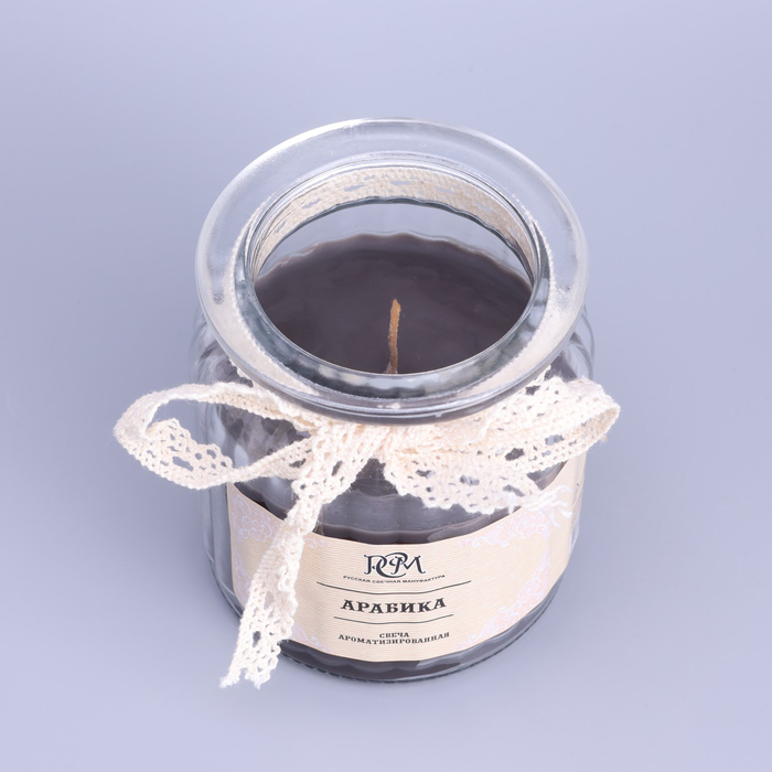 Свеча в банке ароматизированная Свеча в банке ароматизированная "Арабика" 180гр, время горения 45ч