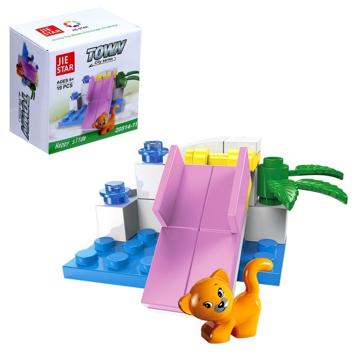 Конструктор &laquo;Кошечка на площадке&raquo;, 19 деталей