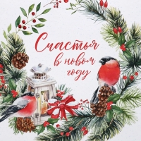 Коробка подарочная &laquo;Счастья в новом году&raquo;, 22 х 22 х 12 см, Новый год