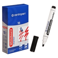 Маркер для доски 5.0 мм Centropen 8559, лин 2,5мм/1-4,6мм, черный Маркер для доски 5.0 мм Centropen 8559, лин 2,5мм/1-4,6мм, черный