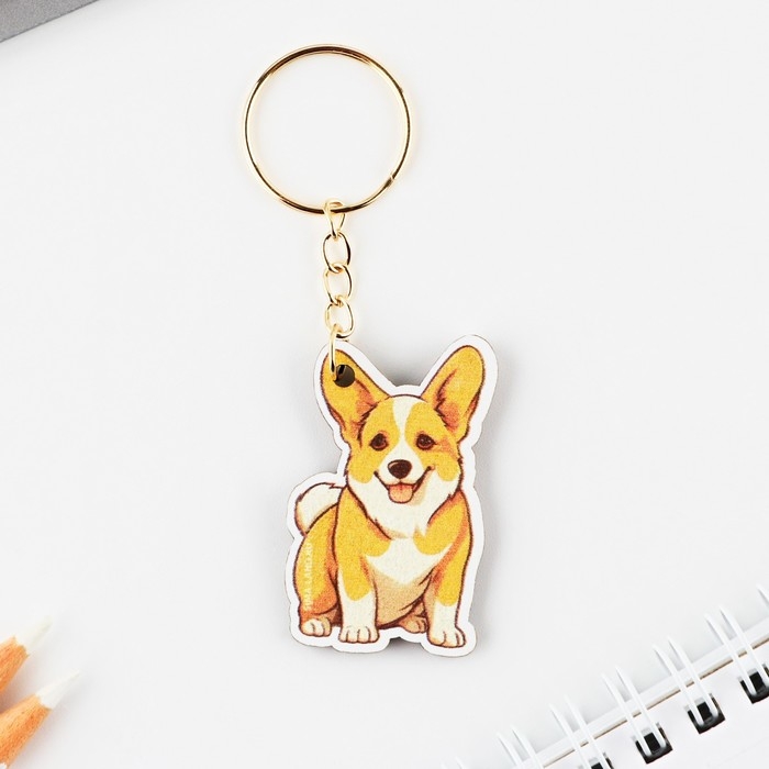 Подарочный набор блокнот и брелок &laquo;Корги&raquo;